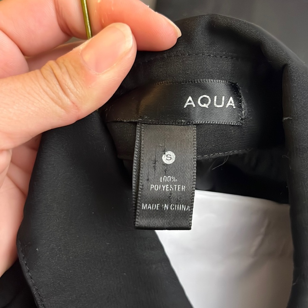 Aqua Ruffle Front Button Down Top - image 2